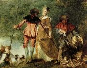 Jean antoine Watteau avfarden till kythera Sweden oil painting artist